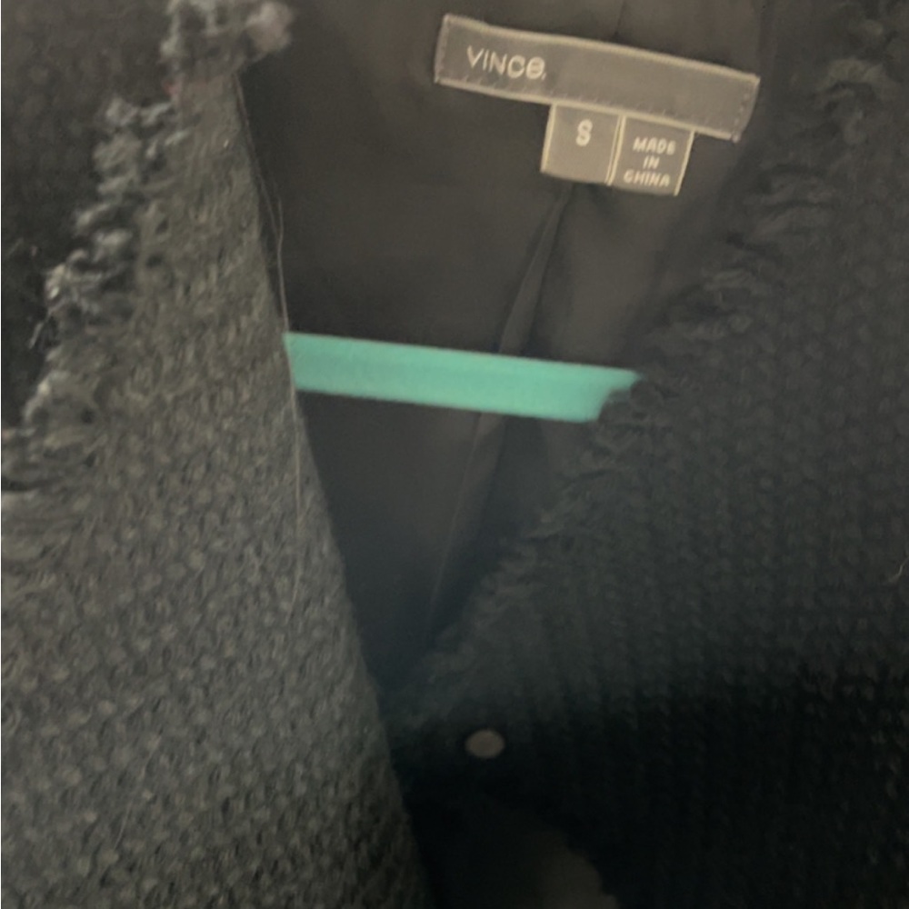 Vince. Lamb leather and wool jacket - Picture 3 of 4